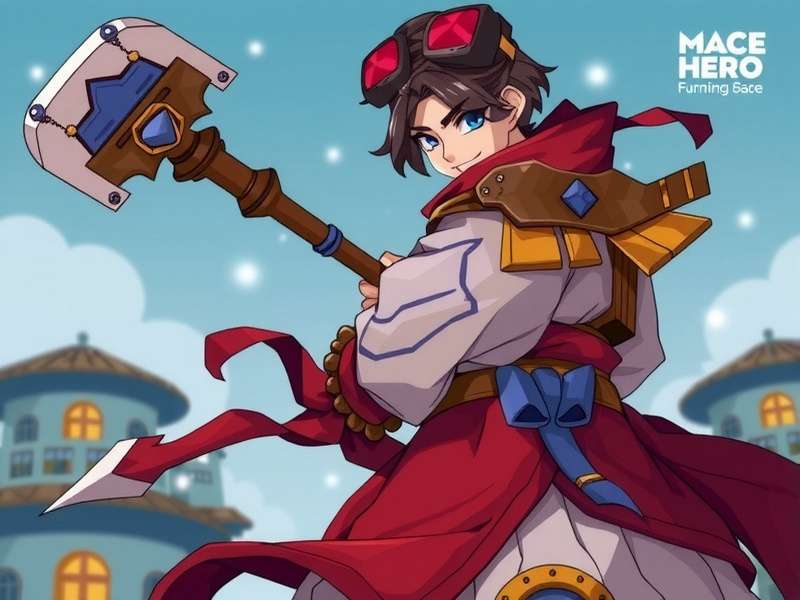 Mace Hero - Official Game Banner Mace Hero official banner showing main character with traditional mace